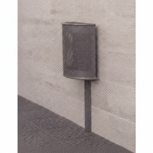 Contenitore per Rifiuti Semicircolare con Supporto in Tubo d'Acciaio per lo Stoccaggio - Product Image 1