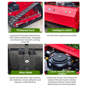 Máy cắt cỏ leo đồi xoay <span class=keywords><strong>360</strong></span> độ Máy cắt cỏ điều khiển từ xa không dây thông minh - Product Image 6