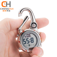 Jam Stopwatch Saku Digital Custom Buatan Sendiri, Diameter Casing 40mm, Tahan Air 3BAR, Jam Digital 12/24-jam