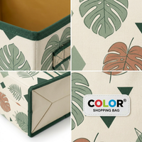 Boîte de rangement durable en tissu non tissé avec poignées renforcées, grande capacité, organiseur de linge