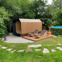 Jardin extérieur Grande salle de sauna Saunas à vapeur sèche en bois Sauna à infrarouge lointain pour 6 personnes pour la maison