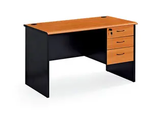Hot Sale Cheap Minimal Style Brown Old Design Wood Computer Desk