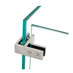 Prix d'usine – Supports d'étagère en <span class=keywords><strong>verre</strong></span> de 12 mm en acier inoxydable moulé, design moderne, connecteur d'angle DIY pour pièces de garde-corps en <span class=keywords><strong>verre</strong></span> de villa - Product Image 1