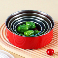 Ensemble de 5 boîtes de conservation alimentaire en acier inoxydable pour la maison, avec couvercles ronds en PP – Bols, boîtes à lunch, boîtes bento, contenants repas