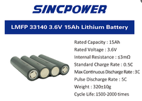 Offre Spéciale : Cellules de batterie lithium-ion LMFP 33140 3.6V 15Ah pour trottinette électrique 72V30AH