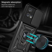 Coque de téléphone portable antichoc en PC dur pour Tecno Camon 18 19 20 Premier porte-anneau en métal couverture arrière pour Tecno Spark 8 9 10 Pro