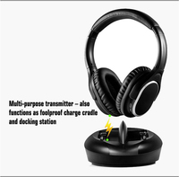 Casque sans fil numérique 2,4 G supra-auriculaire YH998, son premium, 20 heures d'autonomie, chargement intelligent, compatible TV, ordinateur portable, téléphone