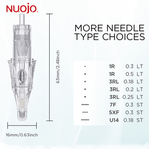 Cartuccia per Trucco Permanente V6 HALF-WALL con Ago Personalizzabile con LOGO per Sopracciglia e Labbra - Product Image 6