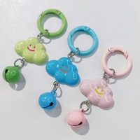 Porte-clés pendentif clochette nuage mignon pour le printemps