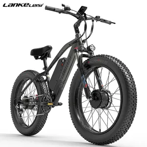 Великобритания США склад Lankeleisi MG740 plus Электронные велосипеды 1000 Вт двухмоторный Электрический толстый велосипед 48 В 20А/ч Электрический велосипед