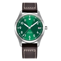 Montre automatique mécanique pour homme 36 mm 39 mm Mouvement NH35 Verre saphir Sans logo Logo personnalisé Mouvement de montre automatique pilote