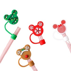 Custom Cartoon Cup Accessories 10mm Large Rubber Kids <strong>Straws</strong> <strong>Hats</strong> Cover <strong>Drinking</strong> Boba <strong>Straw</strong> Topper Charm - Product Image 5