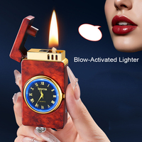 Briquet multifonctionnel YN à commande vocale, véritable flamme nue, design style montre, cadeau d'affaires pour hommes