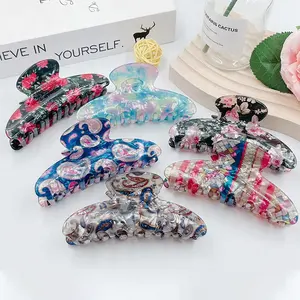 10cm Shell Pattern Grabber Trend Hair Claw Popular Pretty Clips For Women