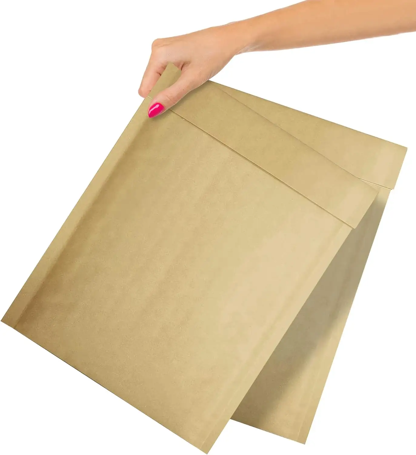 Custom Biodegradable Kraft Paper Bubble Mailers Compostable Padded Packaging Wrap Envelopes Pouches Eco Friendly Self Seal Bags