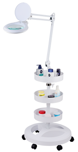 Accessori Cosmetici, Carrello Porta Attrezzi per Salone di Bellezza, Supporto per Lampade e Lenti d'Ingrandimento, Parti di Mobili per Cosmetologia - Product Image 4