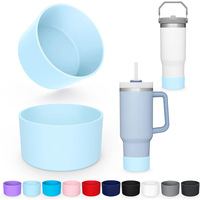 Protecteur de fond de gobelet en silicone 20/30/40oz, anti-rayures, réutilisable, housse pour bouteille d'eau, écologique, antidérapant