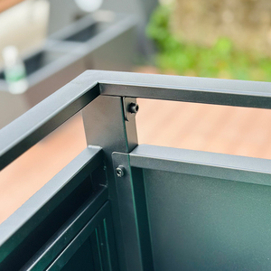 Lớn Thùng Rác Thùng Rác Có Thể Duy Nhất Ngăn Kim Loại Thép Mạ Kẽm Thùng Rác Bin Khóa Thùng Rác Với Nắp Cho Sử Dụng Ngoài Trời - Product Image 5