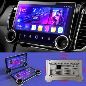 10 pollici 2 Din due manopole Android autoradio Carplay Multimedia QLED Display digitale Touch Screen Stereo Auto FM navigazione GPS - Product Image 3