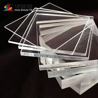 Plaque acrylique décorative transparente HUASHUAITE 3mm X1220 X 2440mm 4ft X 6ft 8mm 15mm 16mm