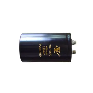 Condensador de perno electrolítico de aluminio súper 400VDC 2200UF Condensador de sonido de bocina Y