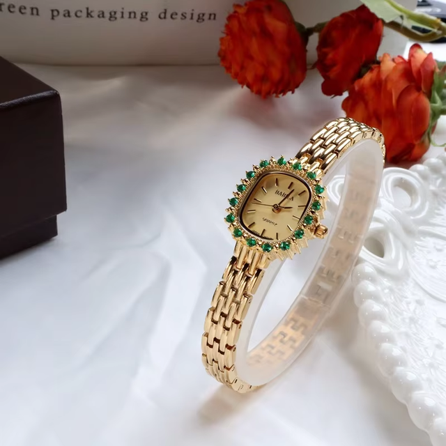 6278 Medieval Niche Limited Edition Octagonal Diamond Inlaid Casual Personalized Chain Watch