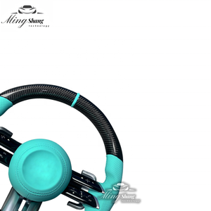 El volante azul de <span class=keywords><strong>Tiffany</strong></span> con libélula de fibra de carbono es adecuado para Mercedes-Benz ABSCSEG-Class GLE GLC GLK CLA SLC CLS - Product Image 5