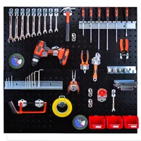 JH-Mech Standard Tool Storage Kit Werkzeug platte Peg board Rack Garage Metall Wand montage Organizer Tool Panel