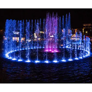 Fontana galleggiante musicale danzante piccolo lago d'acqua di lusso all'aperto
