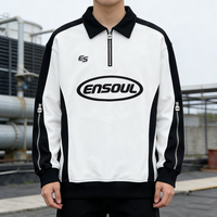T-shirt Homme Oversize Écologique à Manches Longues US Spring STREETWEAR, Fabrication OEM ODM Personnalisée, Impression 3D et Plate