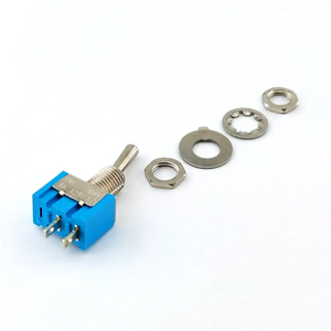 拨动开关3A 250V迷你蓝色微型闩锁更换配件2针2位125VAC MTS-101 - Product Image 3