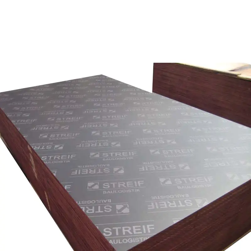 Real Estate Construction Anti-Slip Brown Shuttering Film Faced or Black Hardwood Core Laminate WBP Melamine Glue Plywood 18mm