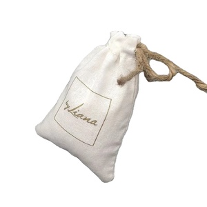 Custom Cotton Drawstring Pouch 7*9cm <b>Personalized</b> Matching Drawstring Jute Handle String Cotton Drawstring <b>Gift</b> <b>Bag</b> - Product Image 1