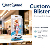 Emballage en blister thermoformé transparent en PET sur mesure, épaisseur 1 mm, protection portable en coque pour jouets de collection