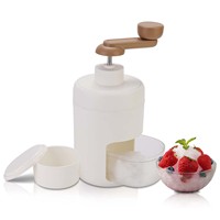 2023 Machine domestique nouveau Design Portable broyeur flocon de neige fabrication de glace manivelle manuel glace rasoir Logo personnalisé plastique ABS