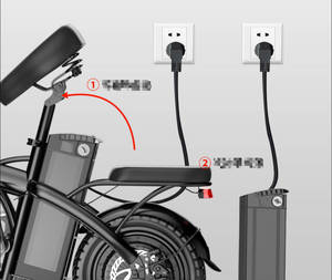 Vélo électrique pliable de 14 pouces, vélo électrique pliable pour chauffeur, vélo électrique à assistance électrique avec batterie au lithium - Product Image 3