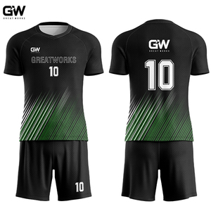 Maillot de football personnalisé, impression par sublimation, uniforme d'équipe personnalisé, haut pour homme, boutonné, respirant, séchage rapide, vêtements de sport - Product Image 2