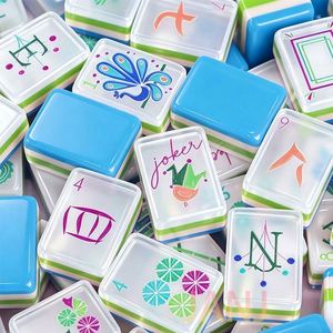 Eco-Friendly American <b>Mahjong</b> <b>Set</b> Non-Toxic Safe for Family Game Night Green Choice - Product Image 1