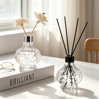 Bouteille diffuseur de parfum ronde de 200 ml avec logo personnalisé, fabrication en gros pour la chambre à coucher