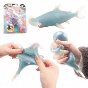 Juguetes Mochi Ecológicos para Niños 2024, Delfín, Tiburón, Ballena, Cubo, Pelota Antiestrés, Sensorial, Suave, TPR, Alivio del Estrés - Product Image 1