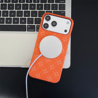 Funda Magnética de Fibra de Carbono para Teléfono Móvil, Diseño Floral, para iPhone 17 16 15 Pro Max Ultra, Cubierta Trasera Magnética TechWoven