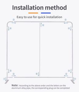 Premium Fabric Aluminium Pole Frame Easy Assembly Fast Advertising Exhibition Stand Display Trade Show <b>Banner</b> - Product Image 3