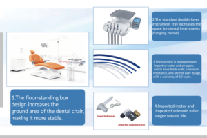 Sedia dentistica in pelle di alta qualità moderna certificata <span class=keywords><strong>CE</strong></span> - Product Image 3