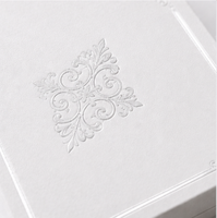 Boîte de rangement cosmétique de luxe avec plateau superposé, emballage rigide blanc de qualité supérieure pour ensembles de maquillage