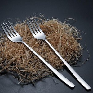 Fourchettes occidentales en acier inoxydable 304, extra longues et épaisses, pour steak, hôtel, restaurant, fourchettes pour plat principal, matériau de qualité alimentaire - Product Image 2