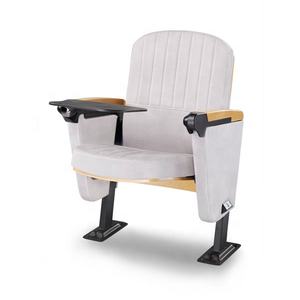 Asiento de iglesia de auditorio tapizado cómodo reversible de alta calidad, asiento de teatro escolar - Product Image 3