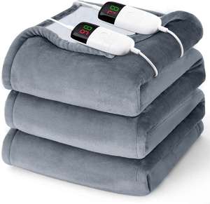 High Quality Faux Rabbit Fur Fleece <b>Blanket</b> Customized Electric Heated <b>Blanket</b> for Home - Product Image 1
