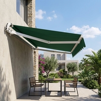Pergola motorisée moderne à toit pliant, résistante au vent et aux UV, auvent télescopique extérieur en aluminium avec télécommande