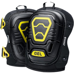 Genouillères en gel <span class=keywords><strong>de</strong></span> polyester haute résistance pour hommes, coussin en gel souple, protection complète, une seule construction, utilisation en jardin - Product Image 1