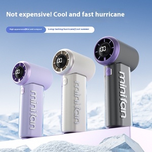 Siêu Cao Tốc Độ 100 Tốc Độ Hiển Thị Kỹ Thuật Số Mini Xách Tay Turbo Cầm Tay Fan Thiết Kế Mới Nhà Sử Dụng <span class=keywords><strong>USB</strong></span> Powered Làm Mát Không Khí - Product Image 4